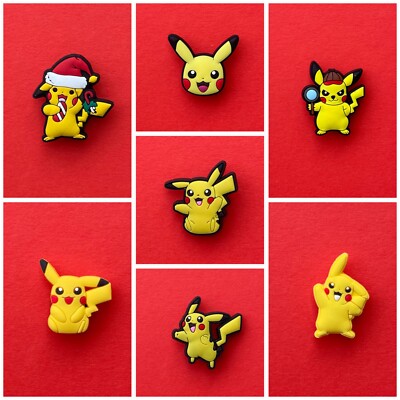 Schuhstecker/Shoe Charms/Pin für POKEMON/PIKACHU/* Fans/MÜTZE/WEIHNACHTEN