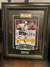 CHRIS PRONGER Autograph 8x10 framed Photo Edmonton Oilers Blues  Frameworth