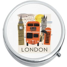 London Medicine Vitamin Compact Pill Box