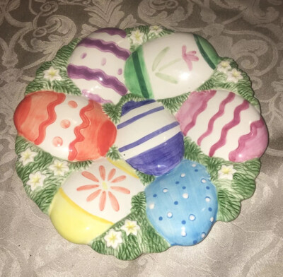 Fitz and Floyd Essentials Easter egg plate
