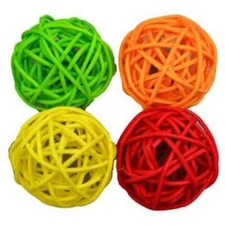 Amazing Pet Products Cat Woven colored rattan balls (2 pack)