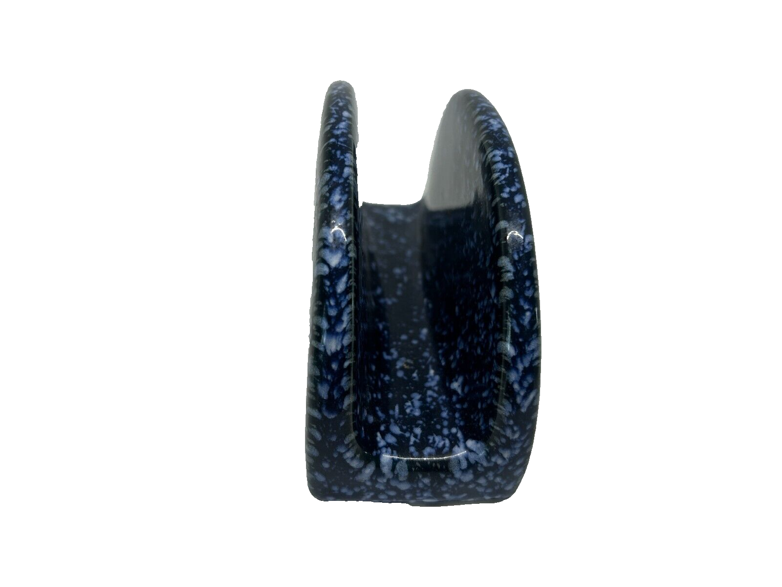 Vintage Otagiri Blue Speckled Spongeware Goose Napkin Mail Letter