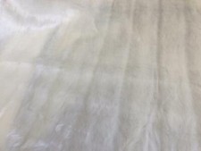 LUXURY Faux Fur Fabric Material - WHITE PELT