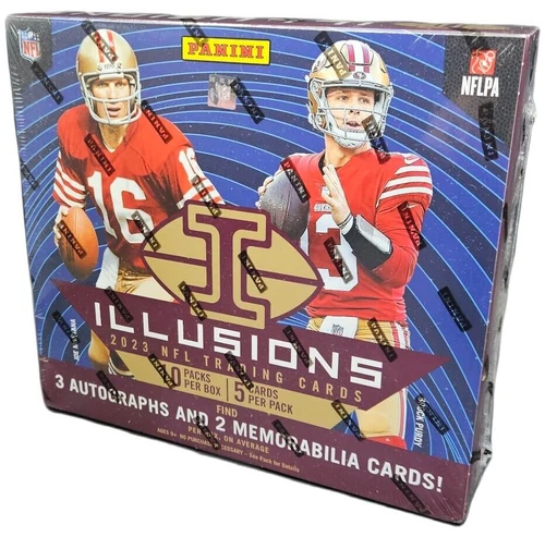 2023 Panini Illusions Football Factory Sealed Hobby Box - 5 Hits - 3 Autographs!
