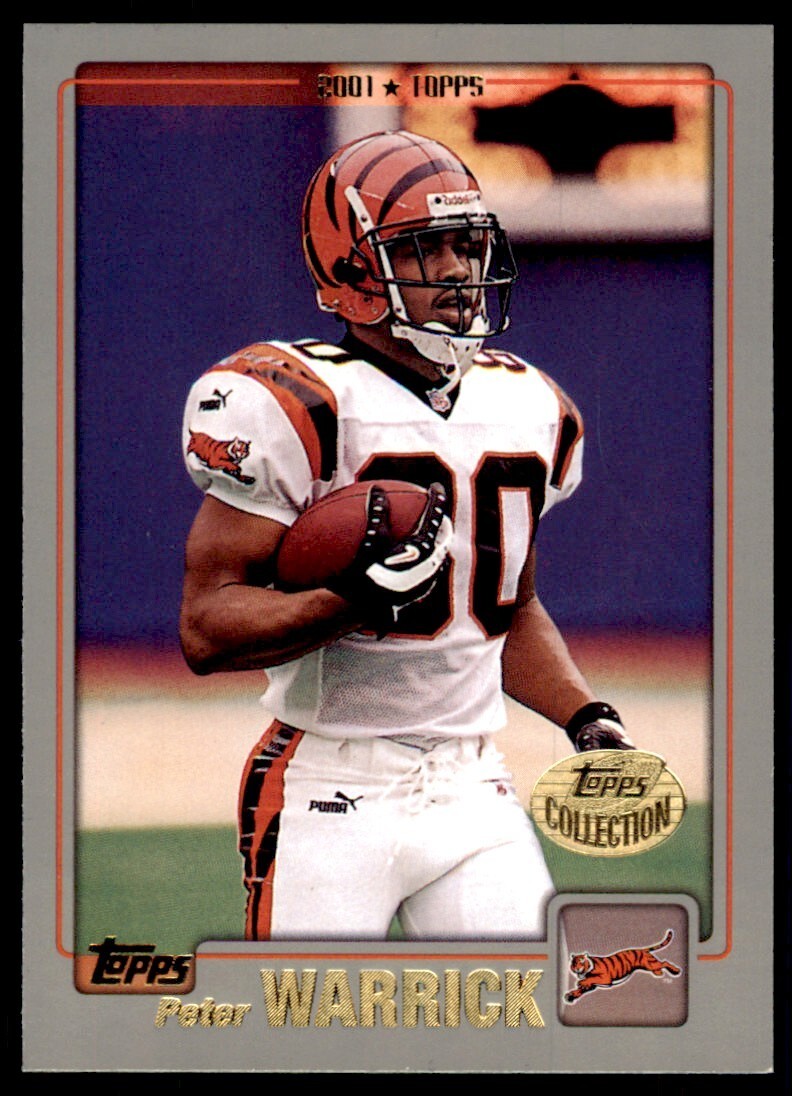 2001 TOPPS PETER WARRICK CINCINNATI BENGALS #92