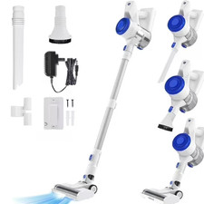 CareVac P17 Lightweight Cordless Stick Vacuum Cleaner for Carpets, Hard Floors,