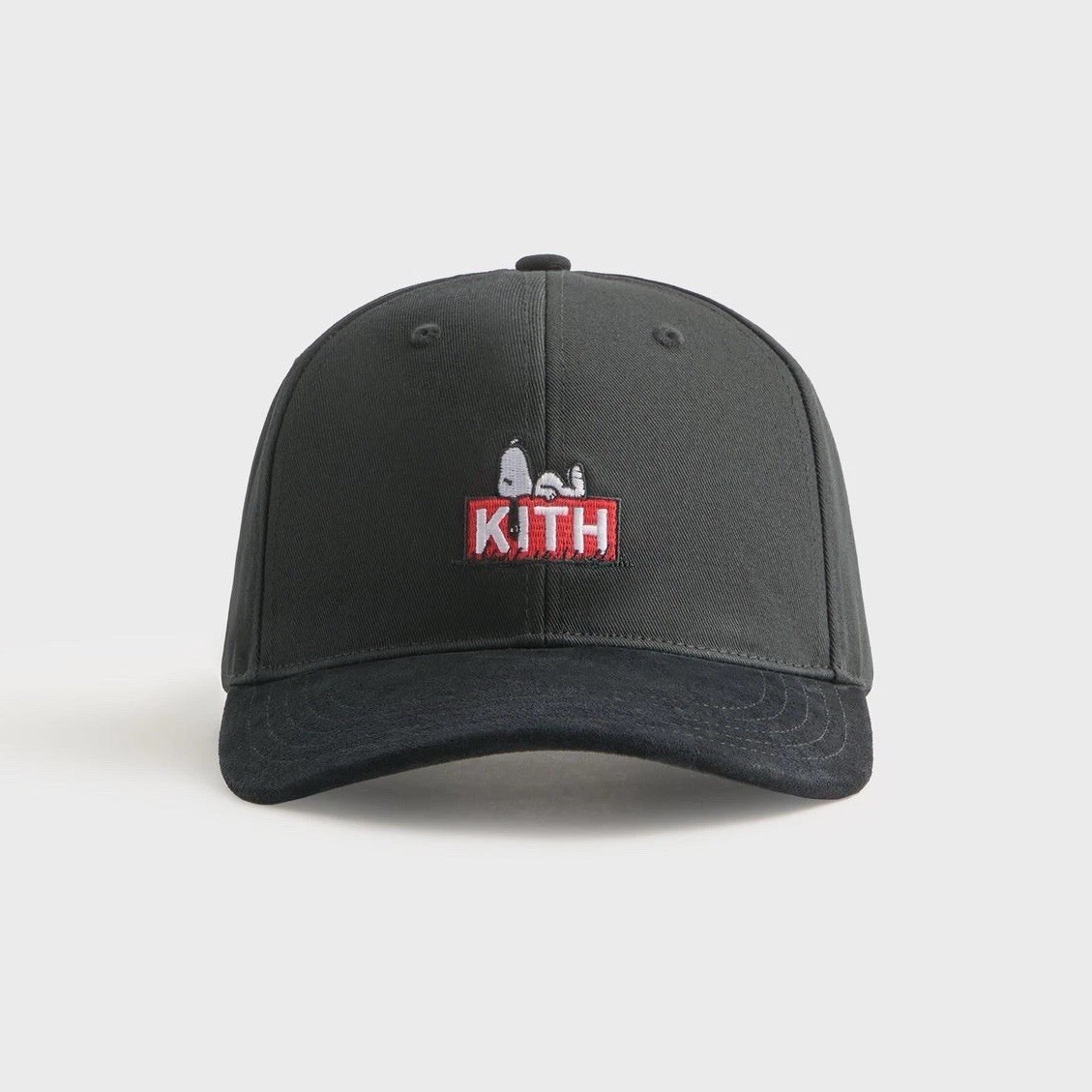 【新品正規品】Kith x Peanuts Trucker Cap Kith for Peanuts 75 Black Twill Aaron Classic Cap With Suede Brim