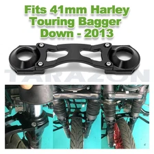 Aluminum 41mm Front Fork Brace for Harley Touring Street Glide FLHX Down-2013