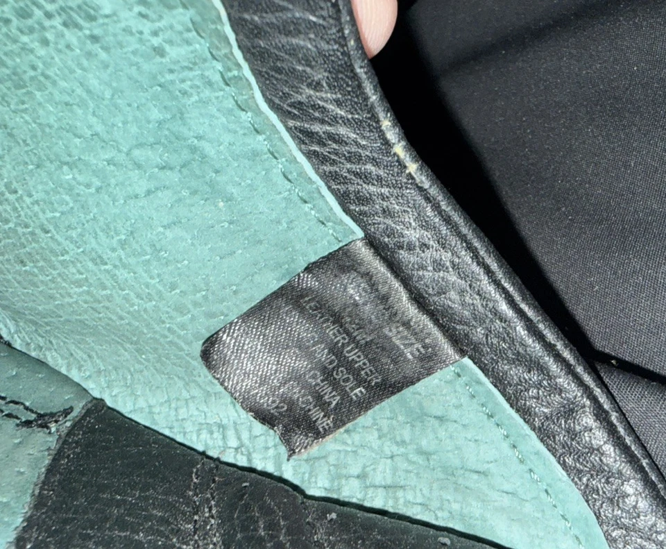 LB Evans Men's Black Size 12M Aristocrat Slippers Slip On All Leather Comfort - Image 4 of 4