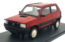 SCHUCO 1:18 RESIN CAR FIAT PANDA 4x4 SISLEY 1989 WITH SHOWCASE 18U00110