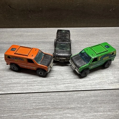 Three (3) Vintage 1977 Hot Wheels Speedway Specials Baja Breaker Van Trucks