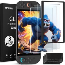 3PCS Switch 2 Tempered Glass Screen Protector for Nintendo 2025 clear