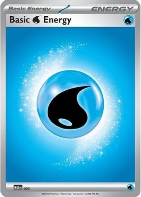 Basic Water Energy - 003 3 Common Mega Evolution Energies Pokemon NM