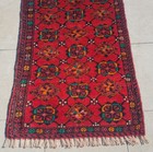 Rare Hand Knotted Vintage Afghan Turkmen Wool Area Rug 3.1 x 1.8 Ft — photo 4