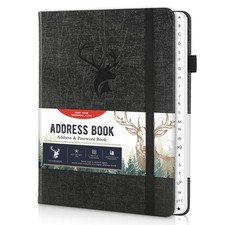 Address Book with Alphabetical Tabs, Hardcover Large Print Telephone and Addr...
