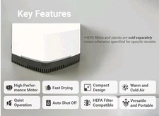 RevSquared HandDryer for Home, Commercial Bathrooms, Hi-Speed Hand Dryer