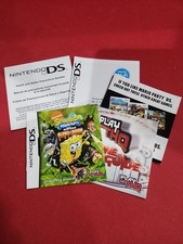 Sponge Bob Square Pant DS Instruction Booklet  Paperwork only No Game Cartridge