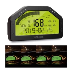 DO908 Car Race Dash Full Sensor Dashboard LCD Rally Gauge Full Sensor Kit 
