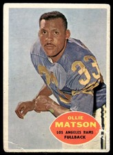 1960 Topps #63 Ollie Matson Los Angeles Rams Very Good 66113
