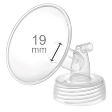 Hypoallergenic 19mm Breast Pump Flange for Spectra S1/S2 - Easy Clean  Safe
