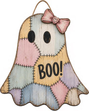 Halloween Decorations Indoor Ghost Door Sign Front Door Decorations Cute Ghost D