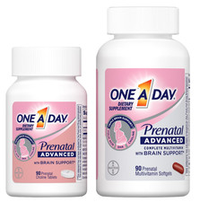 One A Day Prenatal Advanced Multivitamin  Choline DHA Folic Acid Iron 90 90 ct