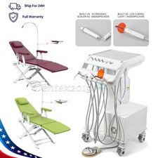 Portable Dental Delivery Unit Cart with Air Compressor Suction/Folding Chair