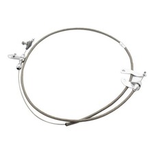 New Stainless Braided Kick Down Cable Transmission Trans Detent For Ford C4 C-4