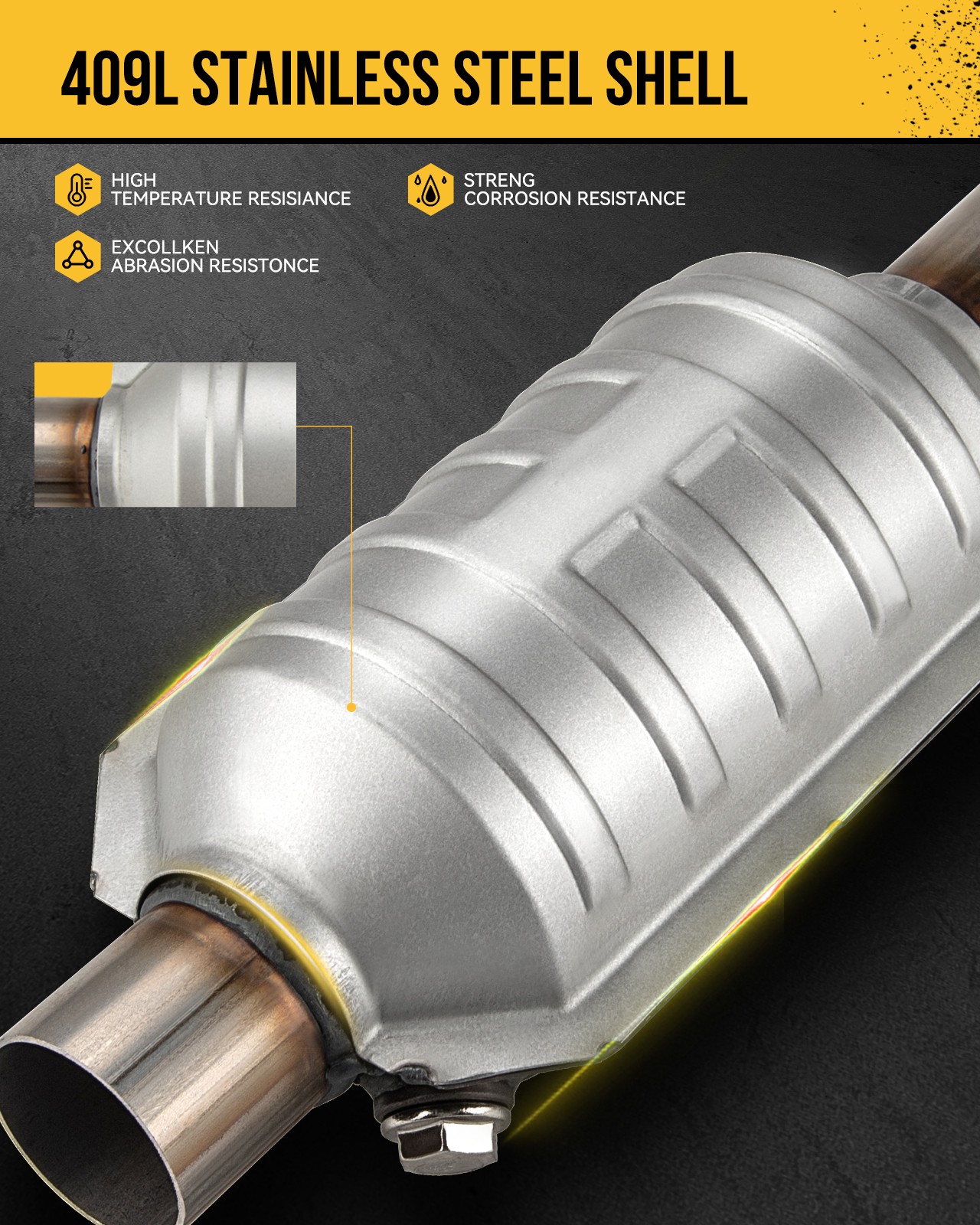Catalytic Converter For 79-89 Lotus Esprit and 92 Pontiac Grand Am 2.3L 602203