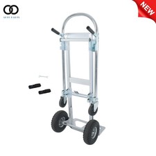 Aluminum Hand Truck 2 in 1 Heavy Duty Convertible Folding Dolly Cart 1000 Lbs
