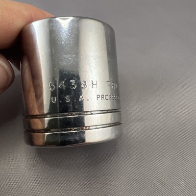 Vintage Proto Professional 5438 H Socket, 1/2'' drive, 6 point, 1 3/16'' USA