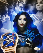 Sasha Banks Signed 8x10 Photo JSA COA WWE Wrestling AEW Mercedes Mone METALLIC
