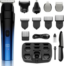 Beard Trimmer for Men, 5-In-1 Cordless Hair Clipper Kit with Foil Razor, Waterpr