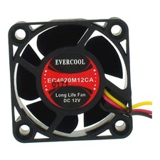 Evercool 40mm x 20mm EC4020M12CA 12V Ball Bearing Case Cooling Fan 3-Pin