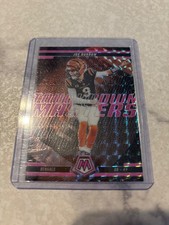 JOE BURROW - 2025 Mosaic Pink Fluorescent Touchdown Masters #3 - BENGALS