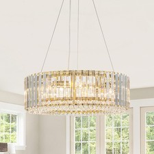 Modern Luxury Crystal Chandelier 8-Light Pendant Light Hanging Light Fixtures