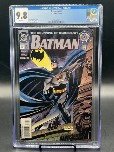 Batman #0 (DC Comics October 1994) CGC Graded 9.8 White Pages