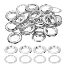 20 Pcs 25mm/1" Metal Eyelets, Eyelets and Grommets Kit Silver