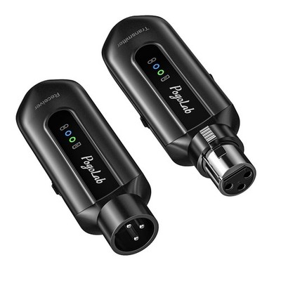 Pogolab Wireless XLR Mikrofon Sender Empfänger Adapter 12 Stunden 150 Fuß 2,4 G