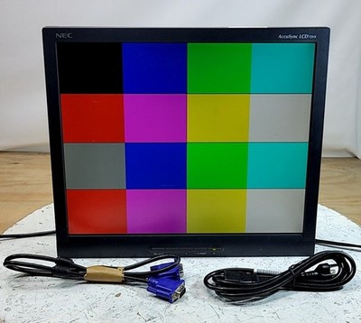 NEC aslcd72vx-bk accusync lcd72vx LCD Monitor 17'' Grade B VGA DVI SEE NOTES