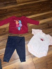 10 Piece Clothing Lot Of Baby Girl Size 0 To 3 Months