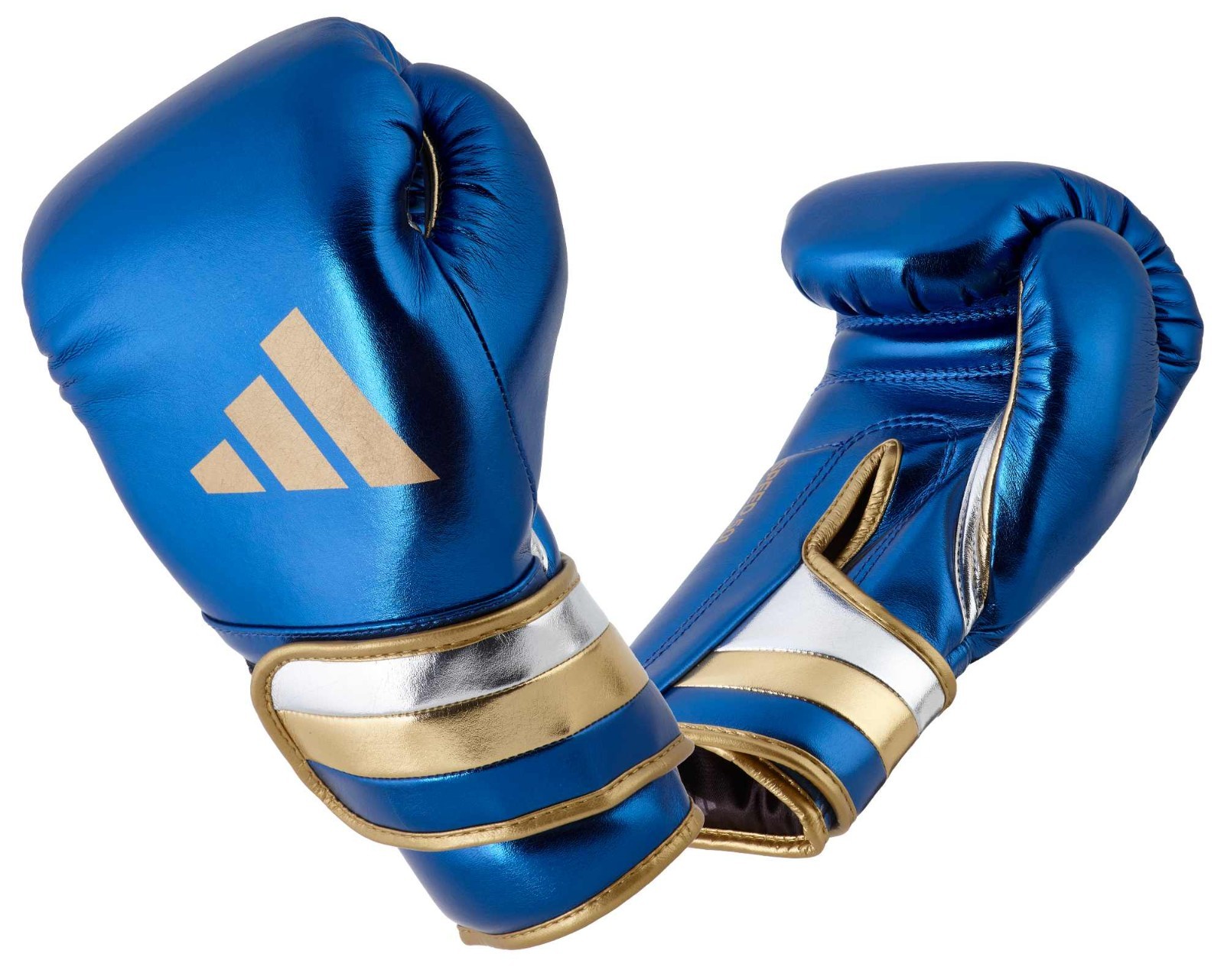 adidas Boxhandschuhe Speed 500 blue/gold Microfibre - boxing - glove