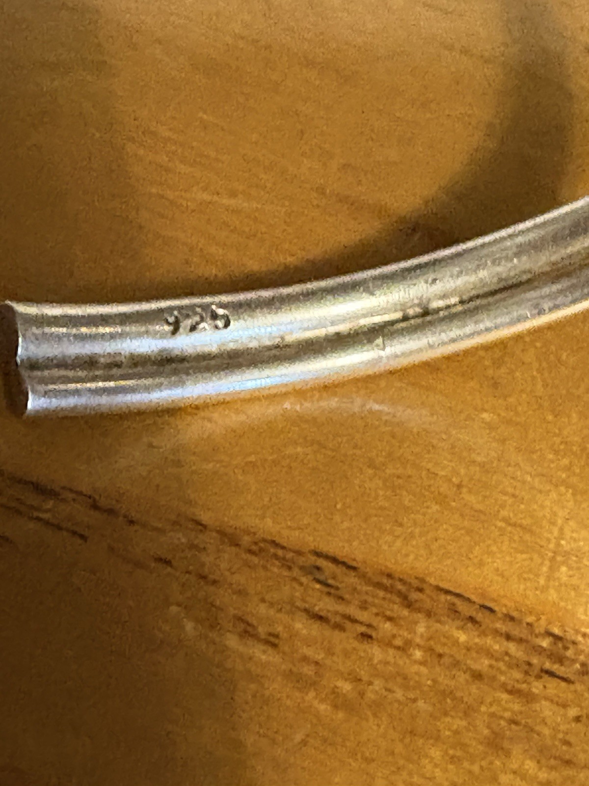 925 Solid Sterling Silver Modernist Wave Bangle B… - image 8