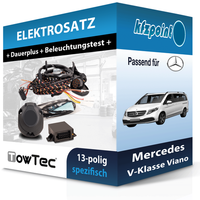 Towtec E-Satz 13Polig Fahrzeugspezifisch Passend für Mercedes V-Klasse Viano NEU
