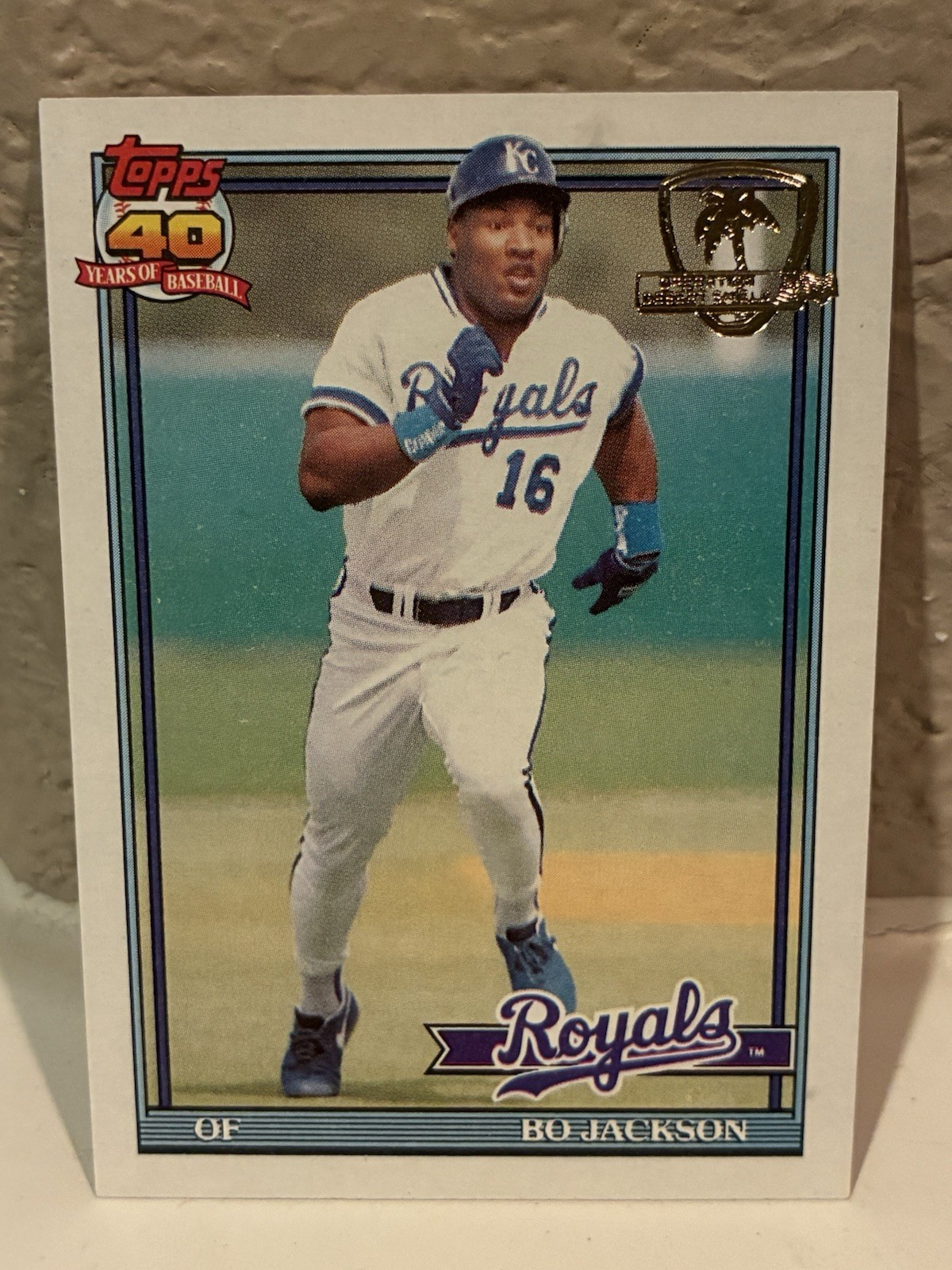 1991 Topps Desert Shield Bo Jackson #600 Kansas City Royals EXMT G