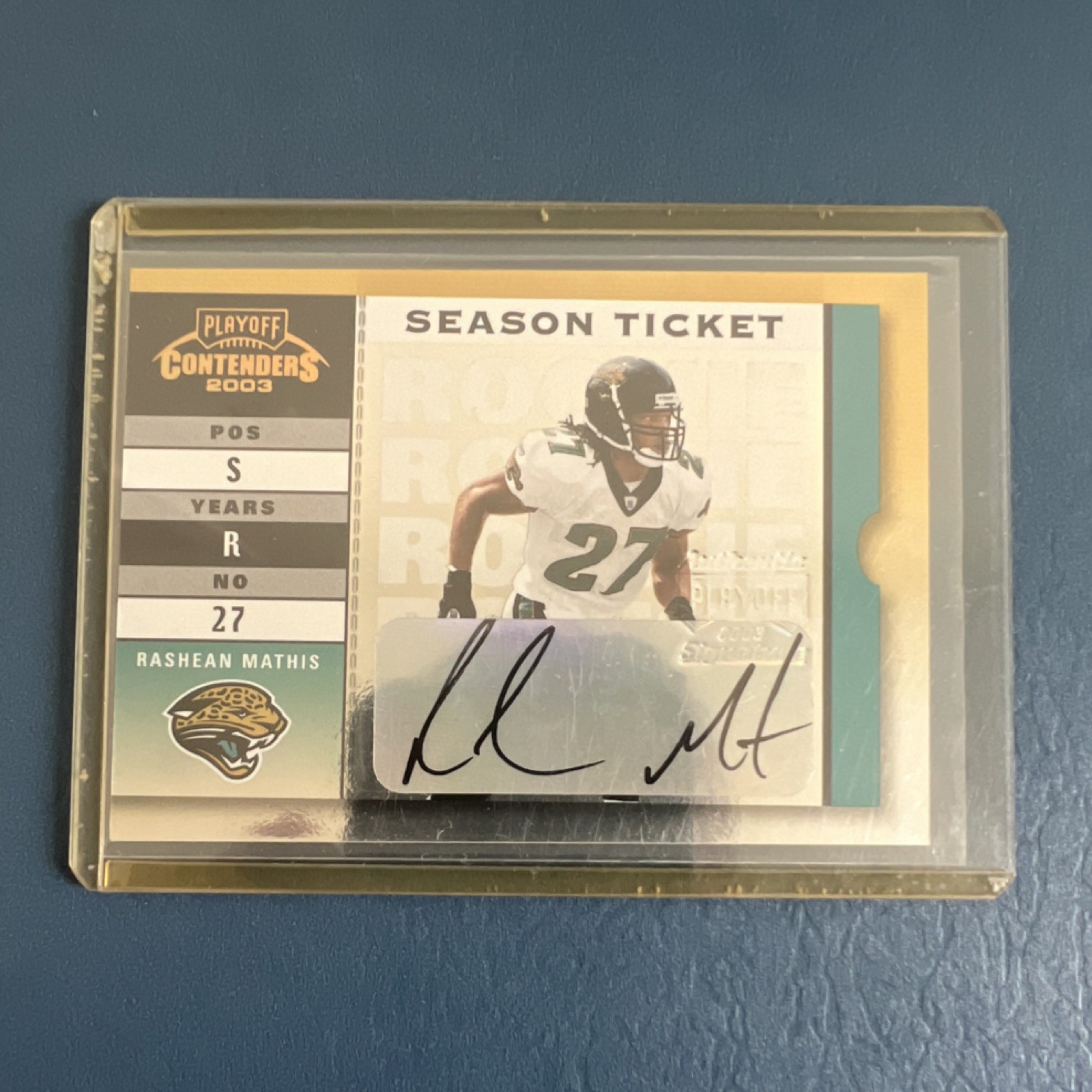 Rashean Mathis Playoff Contenders #195 Autograph