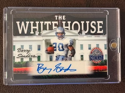 2025 Leaf Presidents’ Day Barry Sanders Auto White House Black Shimmer 1/1 🏈🔥