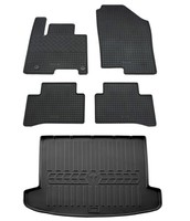 Gummi FußMatten Kofferraumwanne FüR Hyundai Tucson NX4 Ab 2021- Gummimatten Set