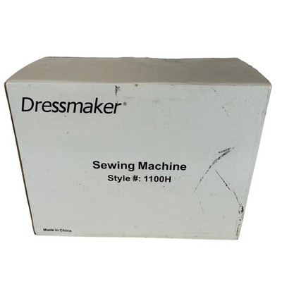 Dressmaker 1100H White Portable Sewing Machine Home Shopping New