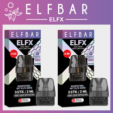 Elfbar Elfx Pod 2 ml Mesh Pod - 0,6 &Omega; oder 0,8 &Omega; - jeweils 3 St&uuml;ck pro Packung